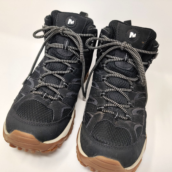 Merrell Moab Mid GTX Hiking Boots Mens Size 8 Black Comfort Durable Hike J035483 main image 8